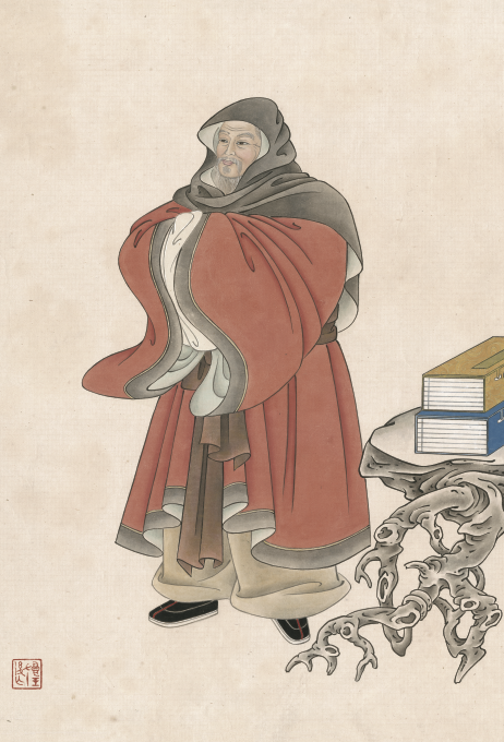 《陶宗仪造像》复制件